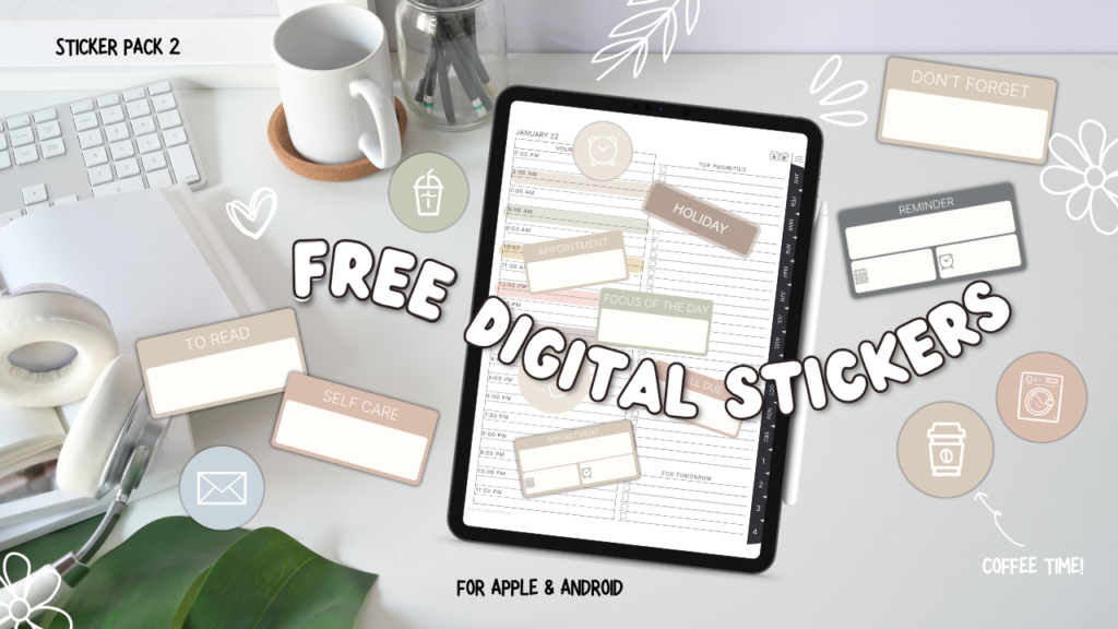 FREE DIGITAL STICKERS - FREE DIGITAL PLANNER